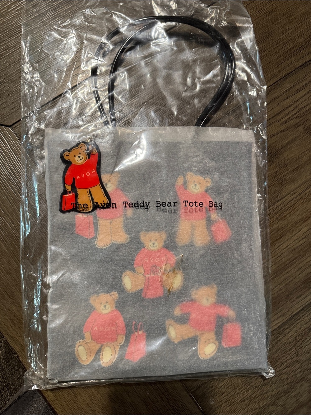 Vintage 1999 Avon teddy  Bear Tote Bag